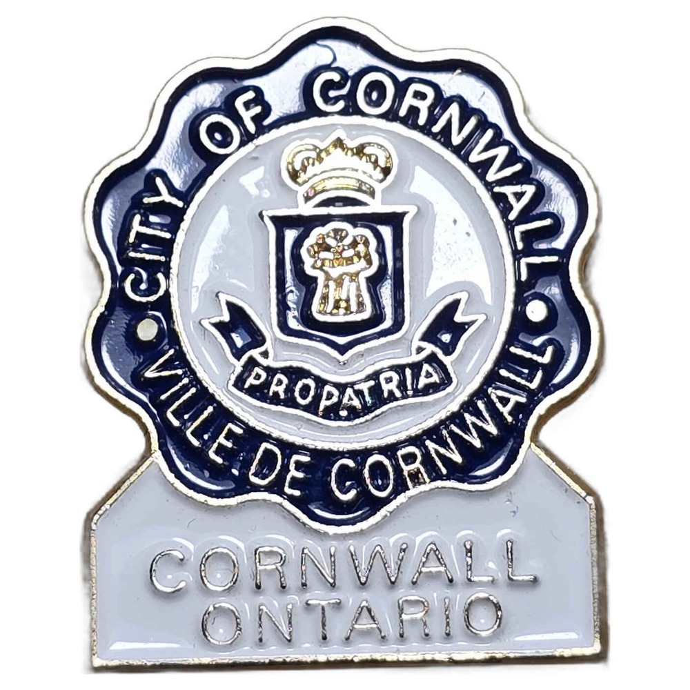 Official City Of Cornwall Ontario Municipal Civic Lapel Vest Hat Pin G35